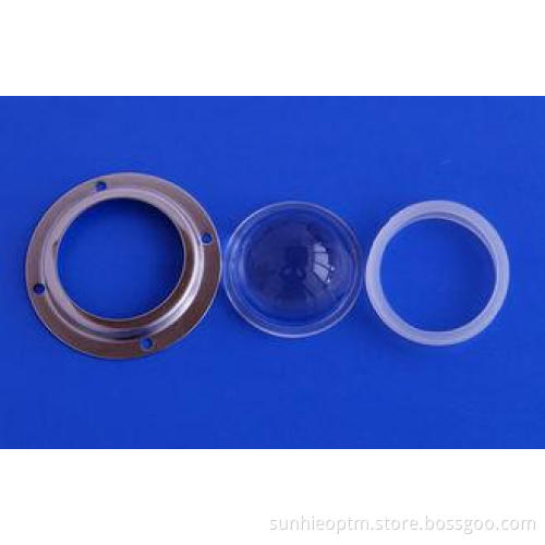 60 degree 50mm COB lens , LED Optical Lens For Led High bay